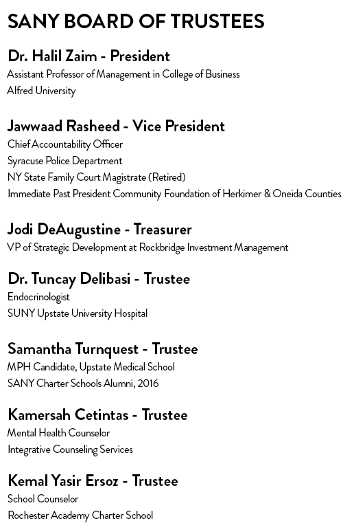 Science Academies of New York | SANY Board of Trustees Members