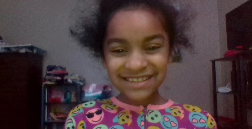 A Syracuse Academy of Science and Citizenship 3rd grade student participated in their week-long virtual Spirit Week. The day’s theme was pajama day.