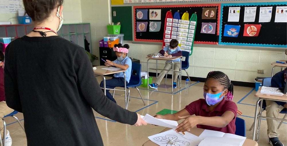 Syracuse Academy of Science and Citizenship welcomed SUNY Cortland interns who will be helping out and assisting in the elementary classrooms. 