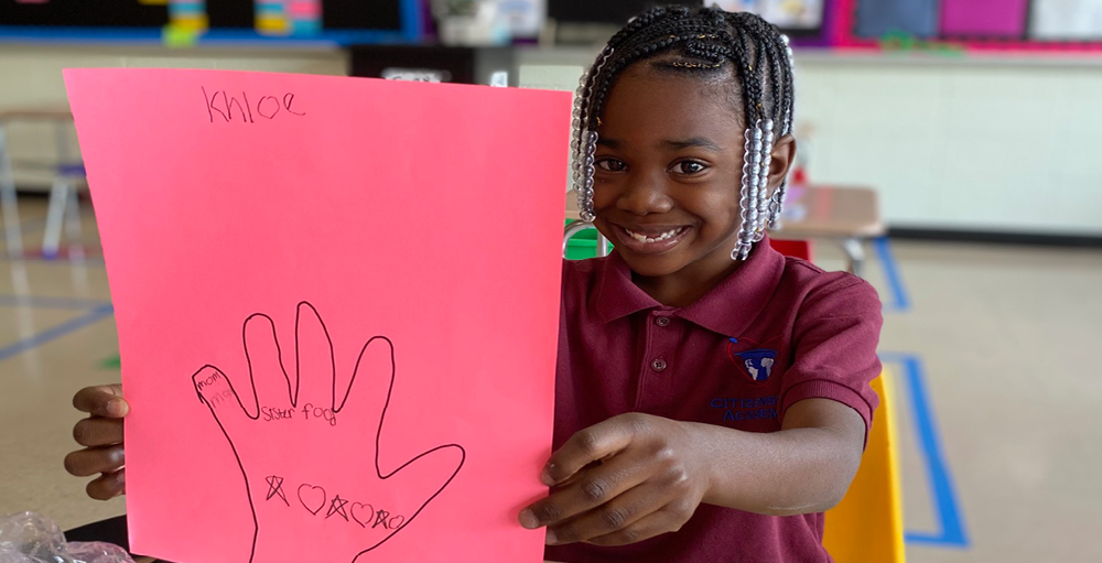 Positivity in Action, as elementary Atom shares what they are grateful for during Gratitude week as part of the Positivity Project.