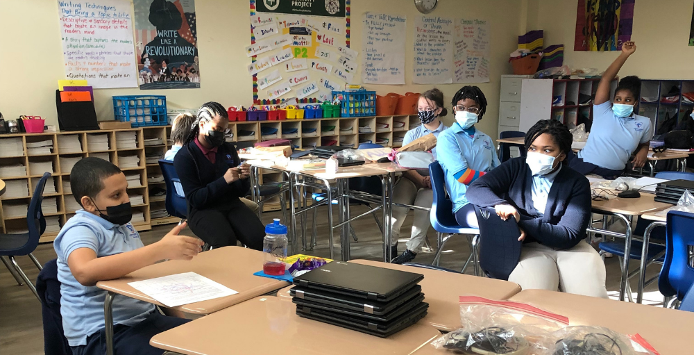 Syracuse Academy of Science and Citizenship 6th-grade students held their first Student Council meeting of the school year.