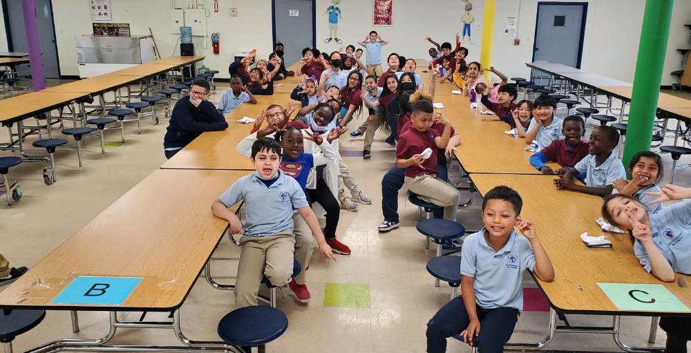 Syracuse Academy of Science and Citizenship elementary school ENL Atoms celebrate the completion of NYSESLAT testing with an Ice Cream social.
