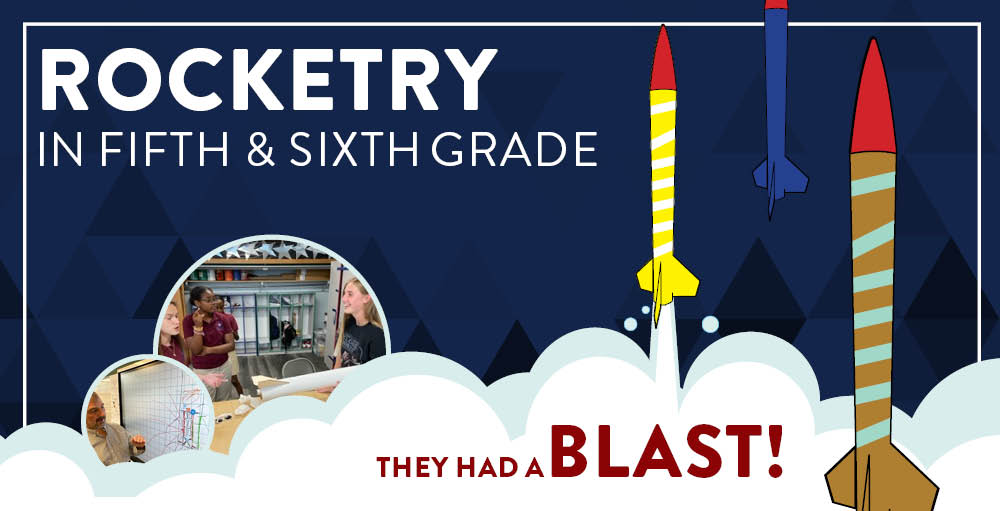 Syracuse Academy of Science and Citizenship elementary school’s 5th and 6th-grade Atoms learn about making and launching a successful rocket from Corning, Inc. engineer, Timothy Tremba.