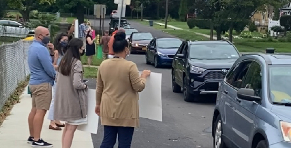 Syracuse Academy of Science and Citizenship elementary school hosted a Teacher Meet and Greet Drive Thru