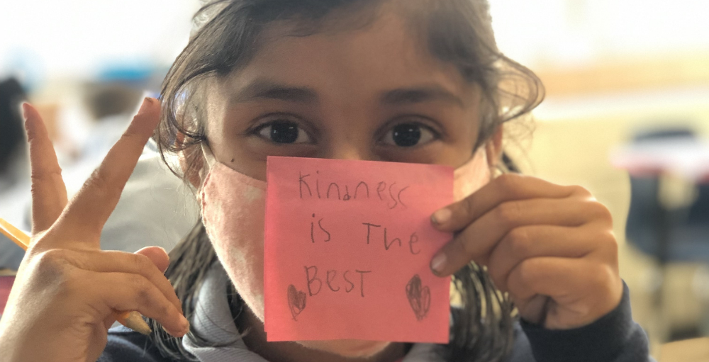 Syracuse Academy of Science and Citizenship Atoms wrote what kindness meant to them for their Kindness Wall to share and remind each other the importance of kindness.