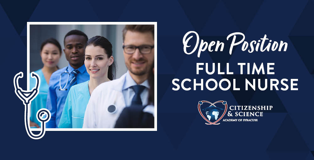 Citizenship & Science Academy of Syracuse is Hiring a Full Time Nurse-RN