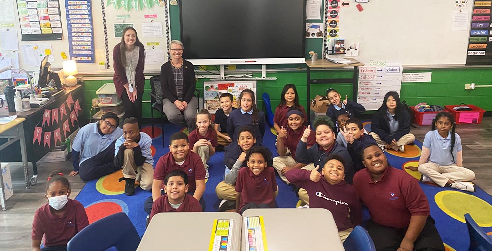 Senator Rachel May Visits Citizenship & Science Academy of Syracuse 4th Graders