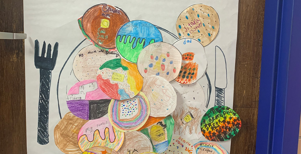 4th Grade Citizenship & Science Academy of Syracuse Atoms have a Pj and Pancakes Party to Celebrate what they're Grateful for