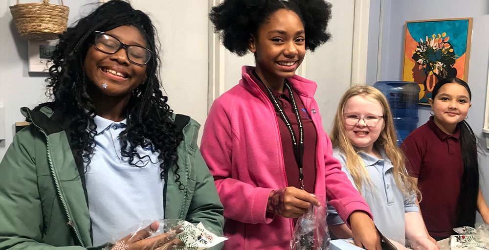 Citizenship & Science Academy of Syracuse Students Spend Recess Time Making Gift Bags for Classmates