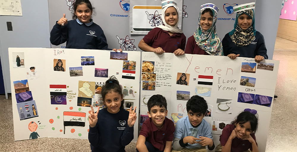Citizenship & Science Academy of Syracuse Elementary Atoms Celebrate Arabic Language