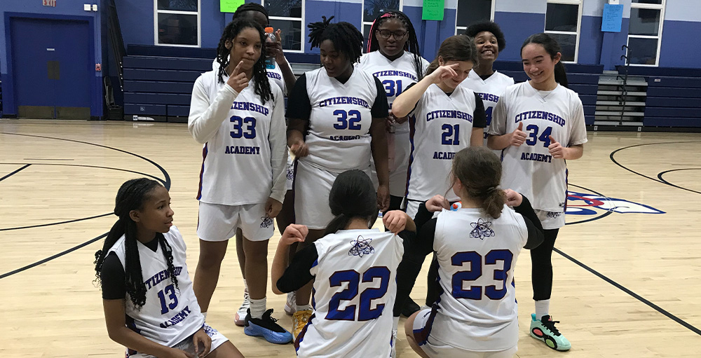 Citizenship & Science Academy of Syracuse Middle School Basketball Team Defeats Fabius-Pompey