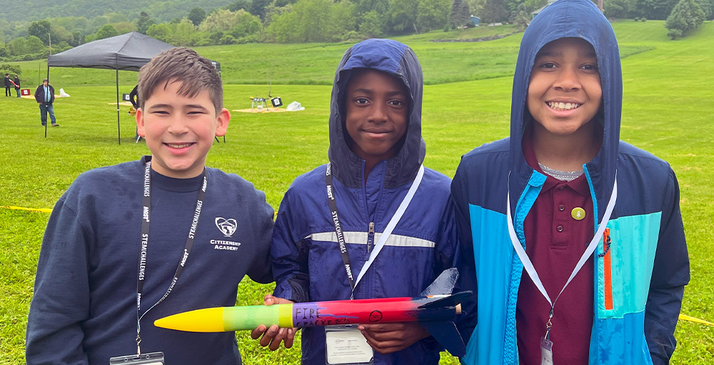 The CSAS Elementary Rocket Building Club Participates in CNY Rocket Challenge