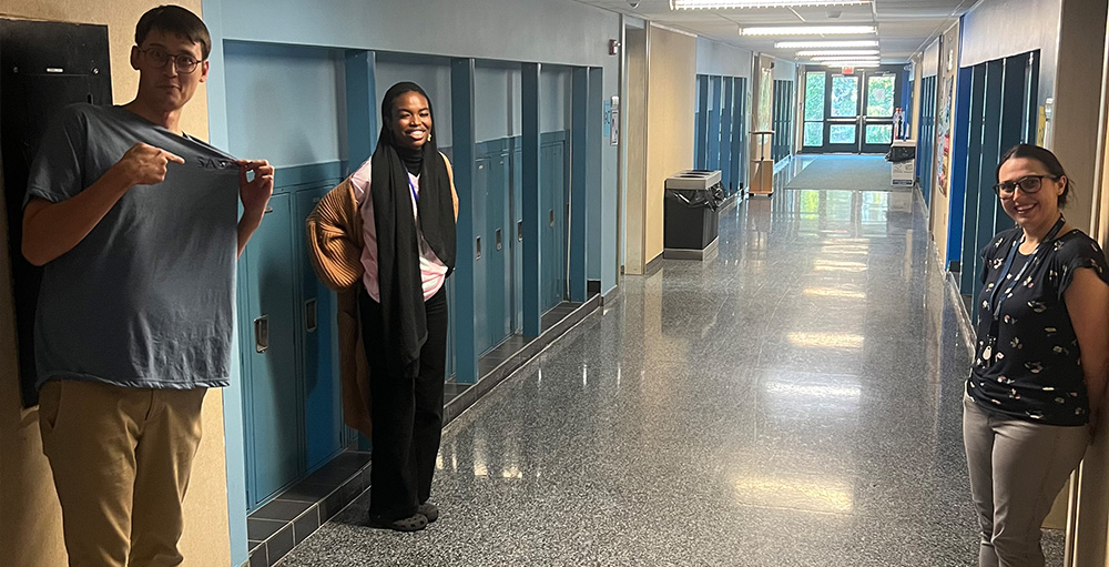 Citizenship & Science Academies of Syracuse Middle School Families Tour Building Updates on Curriculum Night