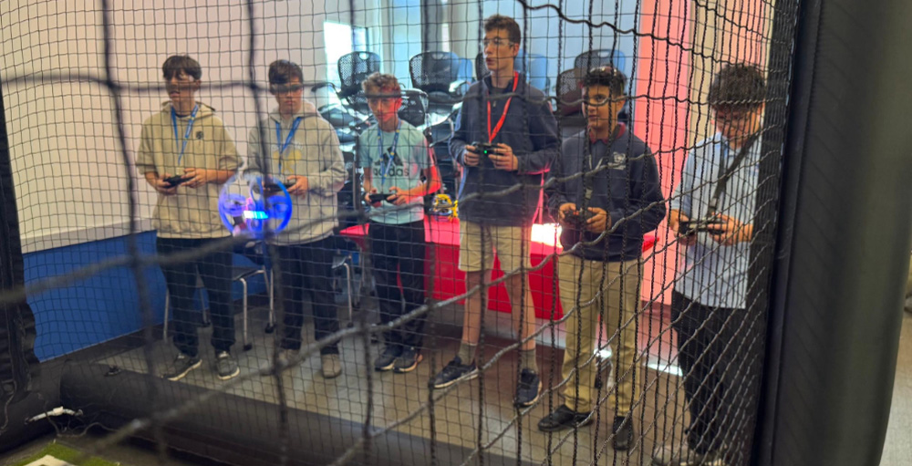 Citizenship & Science Academy of Syracuse Scholars Explore Drone Soccer at SUNY POLY